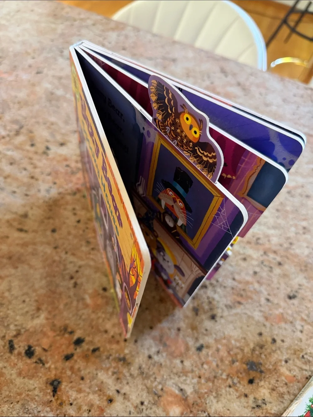 Spooky House - Colorful Orange & Purple Halloween Kids Toy Book
